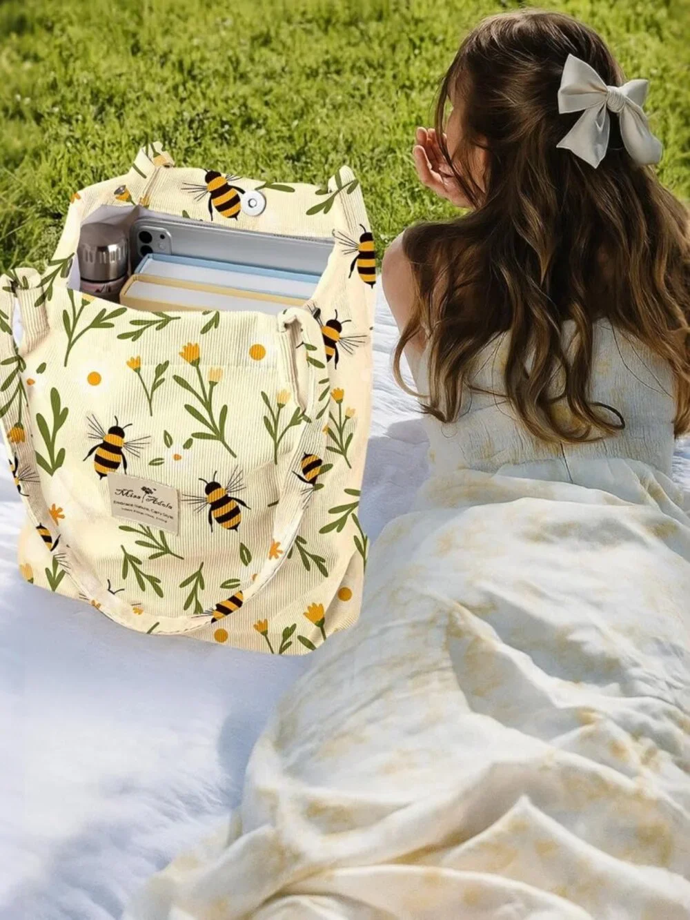 Cute Corduroy Tote Bag for Women | Stylish, Versatile, Perfect for Everyday Use